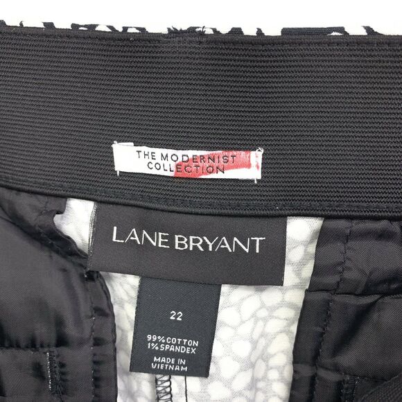 Lane Bryant Pants Plus Size 22 The Modernist Collection Skinny Ankle Black White - Picture 6 of 6